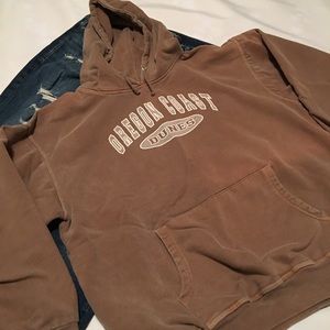 Avalon Variegated Tan “Oregon Coast” Sweatshirt